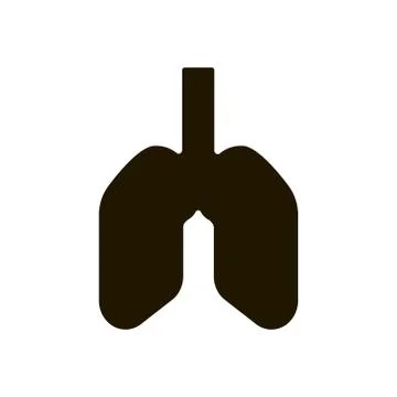 Human lungs icon in trendy flat style isolated on white background. Eps 10. Stock Illustration