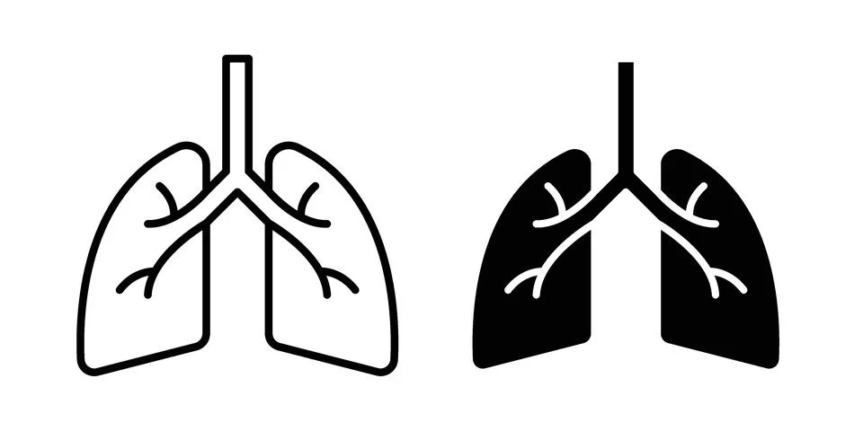 Human lungs icon vector design. EPS10 Stock Illustration