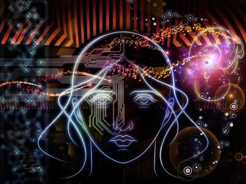 Human Machine Illustrazione stock