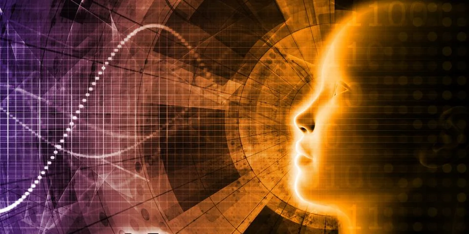 Human Machine Interface Illustrazione stock