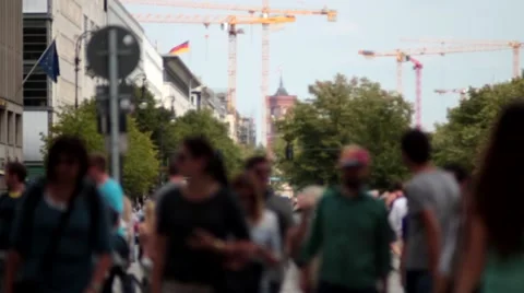 Human masses go into the camera Stock-Footage 40853656