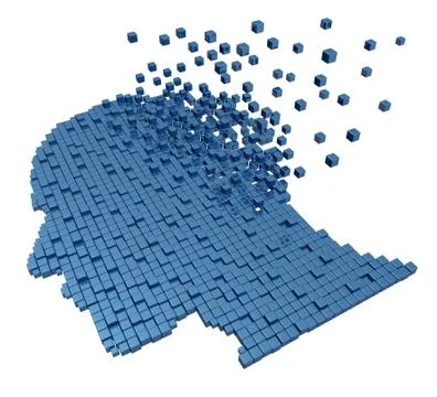 Human memory loss 스톡 일러스트