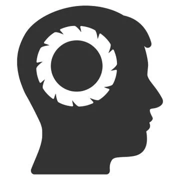 Human Memory Wheel Vector Icon Stock Illustration