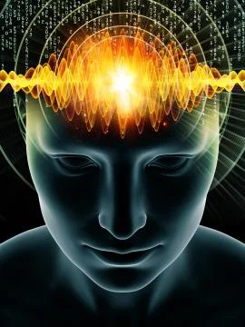 Human Mind Backdrop Stock Illustration