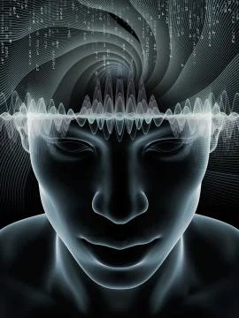 Human Mind Backdrop Stock Illustration