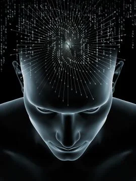 Human Mind Composition Stock Illustration