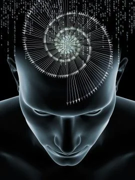 Human Mind Composition 스톡 일러스트