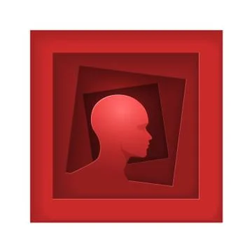 Human mind design Illustrazione stock