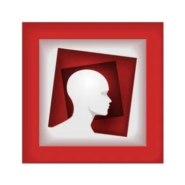 Human mind design Illustrazione stock