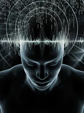 Human Mind Elements Stock Illustration