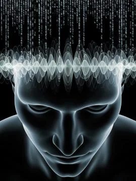 Human Mind Elements Illustrazione stock