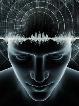 Human Mind Elements Stock Illustration