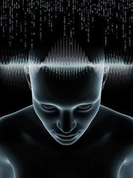 Human Mind Elements Stock Illustration