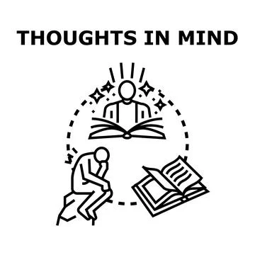 Human mind generating fresh ideas and understanding Stock Illustration