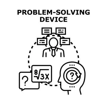 Human mind solving complex business problems Stock Illustration