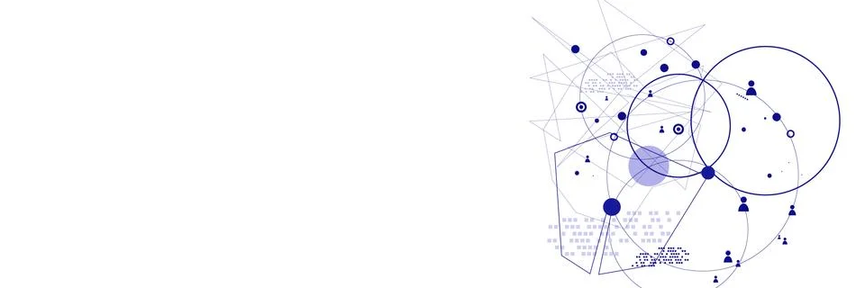 Human model connection on the white Stock Illustration