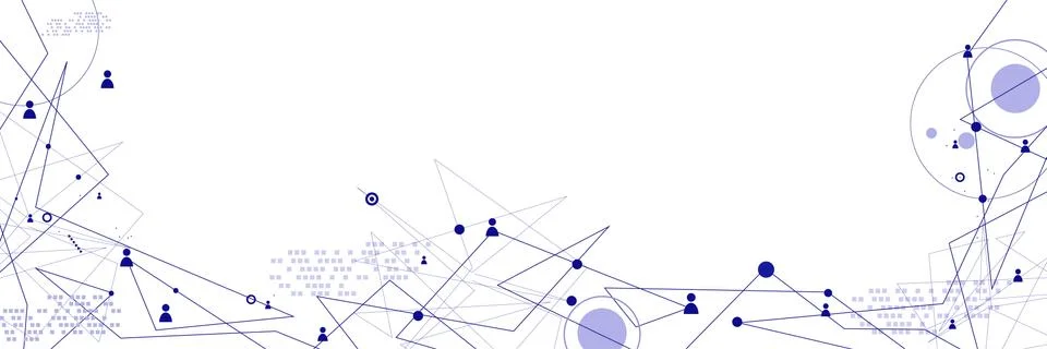 Human model connection on the white Illustrazione stock