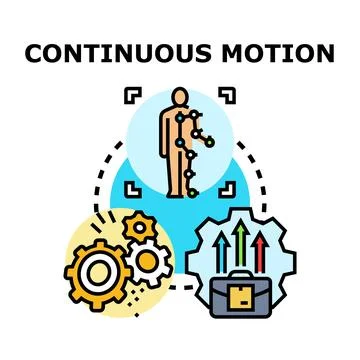 Human motion tracking, analytics, and mechanical process management Stock Illustration
