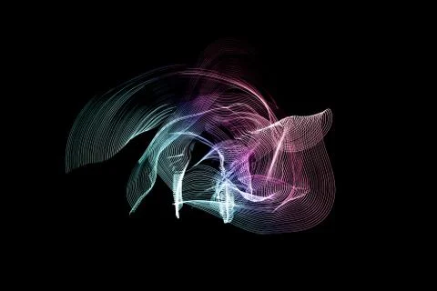 Human movement in LED Strip Light Stock Illustration