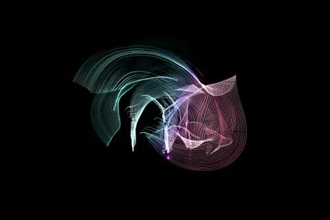 Human movement in LED Strip Light Stock Illustration