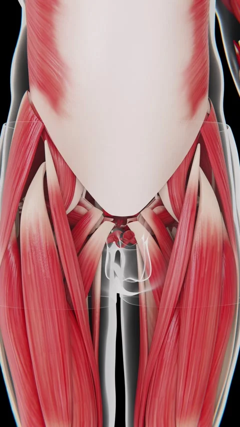 The human muscular system is a network of muscles that supports movement Stock Footage 346891866