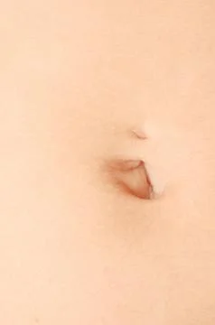 Human navel Stock Photos