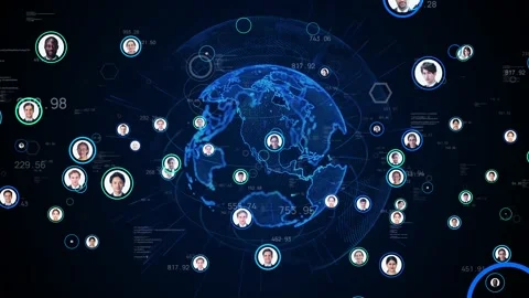Human network concept. Global business. Human resources. Stock Footage 138645033