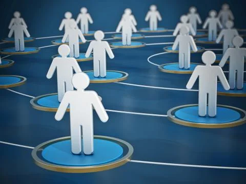 Human network concept Stock Illustration