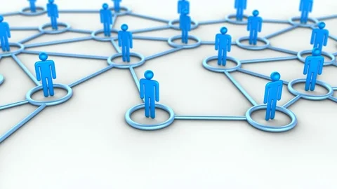 Human network 库存影片 75807023