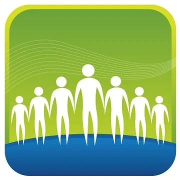 Human networking Illustrazione stock