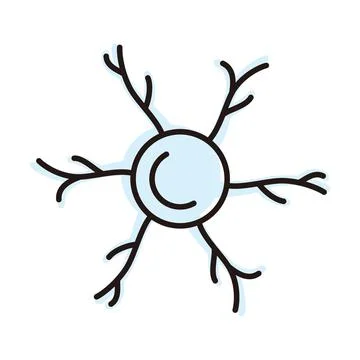Human neuron icon, vector illustration Stock Illustration