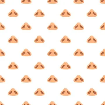 Human nose anatomy seamless repeating pattern background Stock Illustration