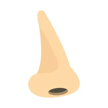 Human nose icon, flat style Stock Illustration