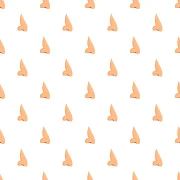 Human nose pattern creating a seamless background repeating Stockillustratie