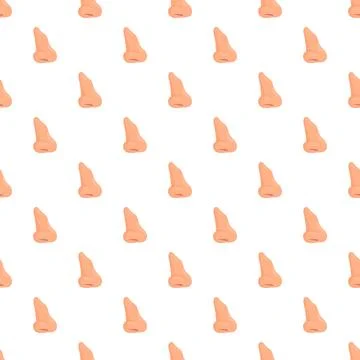 Human nose pattern creating a seamless background design イラスト素材
