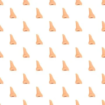 Human nose pattern repeating for olfaction and breathing concept Stock Illustration