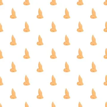 Human nose profile repeating seamless pattern background Illustrazione stock