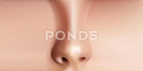 Human Nose Front View New Antibacterial Defense Mechanism Discovered