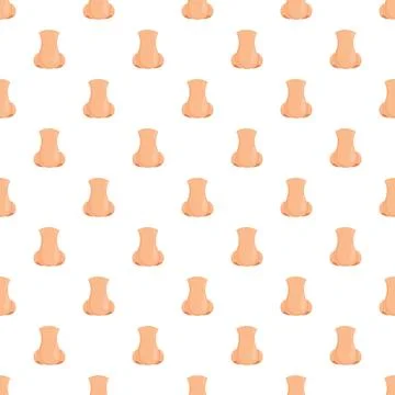 Human nose repeating pattern on white background 스톡 일러스트