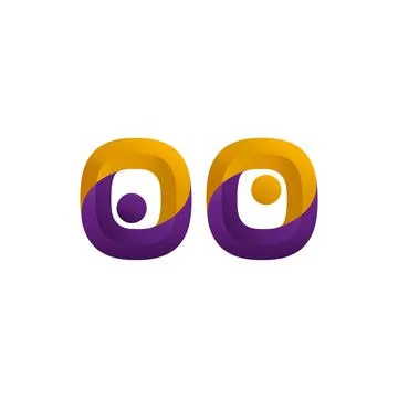 Human, number zero or letter o. vector symbol Stock Illustration