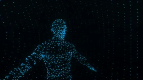 Human from numbers Stock-Footage 123506076