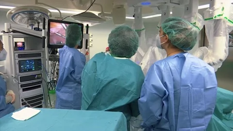 HUMAN OPERATION WITH SURGERY MACHINE Stock Footage 201741610