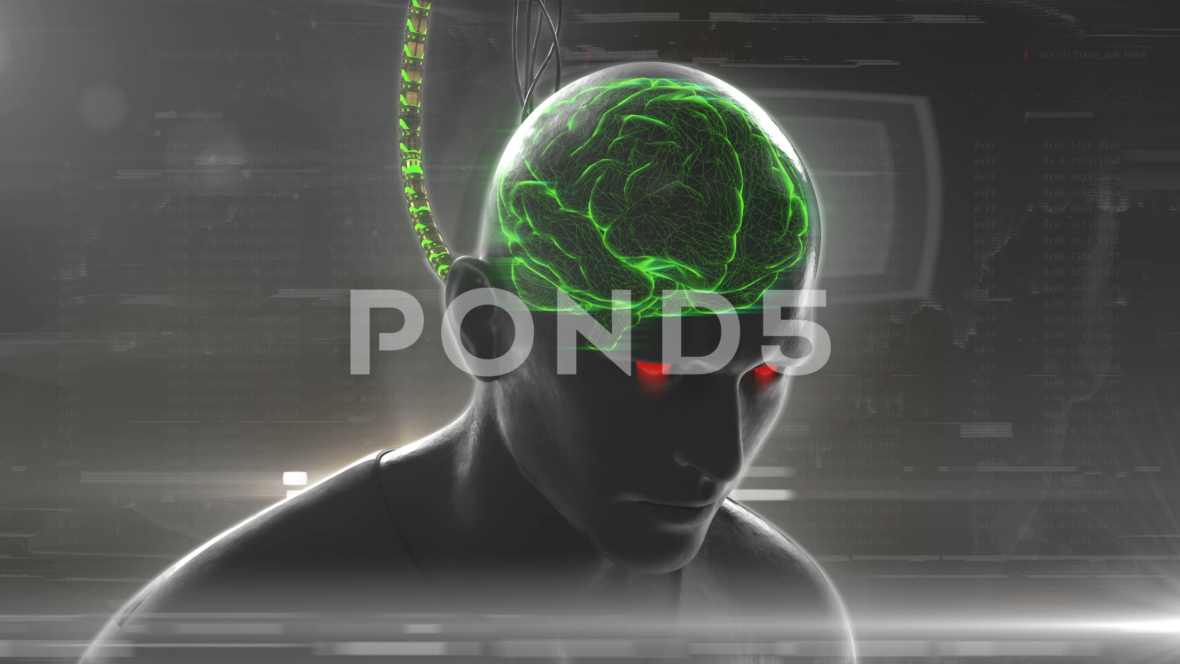 Cybernetic Brain Stock Video Footage Royalty Free Cybernetic Brain Videos Pond5