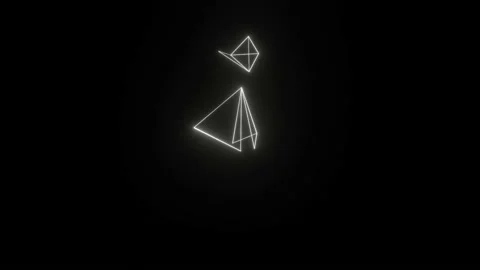 The human outline of light running Stock Footage 136283463