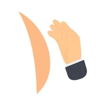 Human palm slaps. Hand slaps on elastic Stock Illustration
