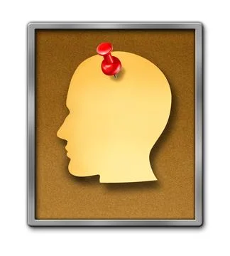 Human Paper Note Reminder Stock Illustration