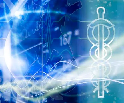 Human parameters background Stock Illustration