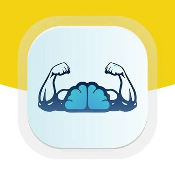Human performance optimization design with dumbbell icon. Physical fitness ve Stock Illustration