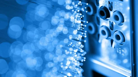 Human plugging in and out Ethernet cable, with Fiber optics backgrounds Stock Footage 65823808