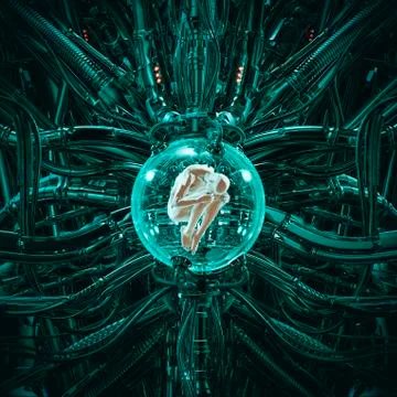 The human pod Иллюстрация